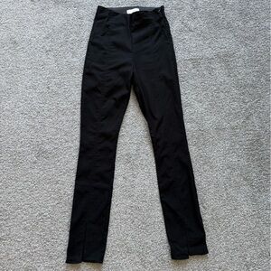 H&M black tapered trousers